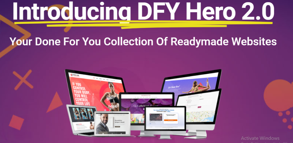 dfyhero Complete DFY Business/ Easiest And Fastest Website Builder