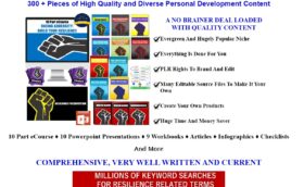 screenshot Facing Adversity Build Resilience eCourse with PLR Rights New DFY 10 Part eCourse: Face Adversity: Build Resilience PLR