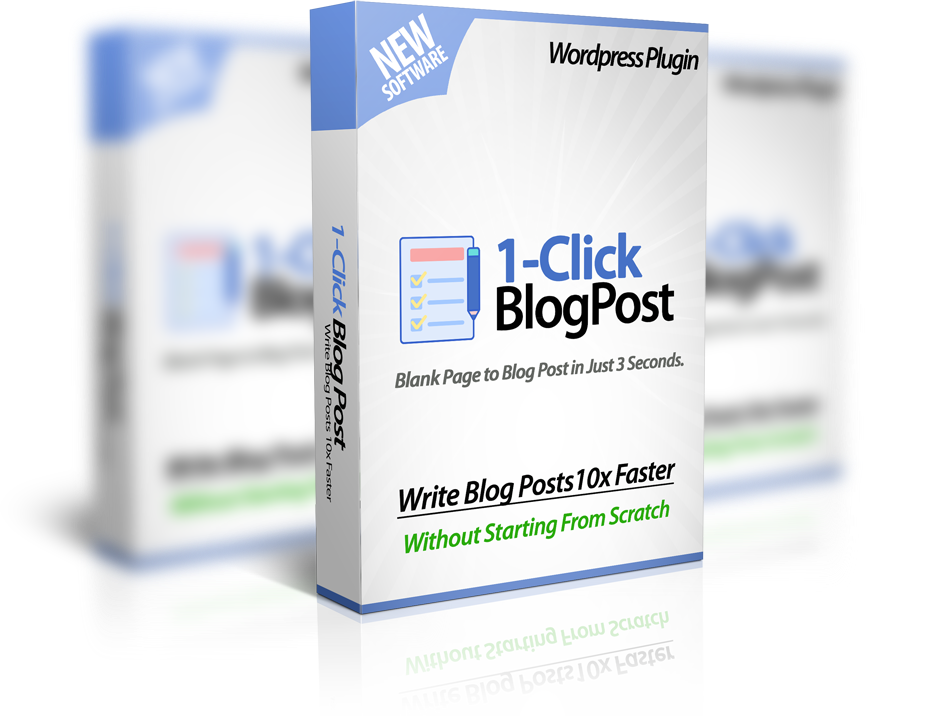 Introducing : My New Plugin 1-Click Blog Post Creator Plugin

This plugin writes a complete blog post for you on any topic you want.

In just 3 SECONDS flat. That is how fast this is.

Before you can blink your eyes, your content is ready.
