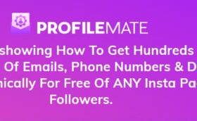 PROFILEMATE: FREE VIDEO showing How To Get Hundreds To Even Thousands Of Emails, Phone Numbers & Details Daily, Ethically For Free Of ANY Insta Pages Followers.