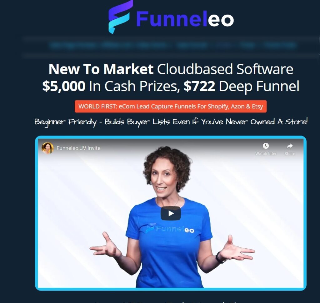 Funneleo: Unlimited Buyer Leads With Free Traffic! it is the World First: Get subscribers from Shopify, Etsy & Amazon