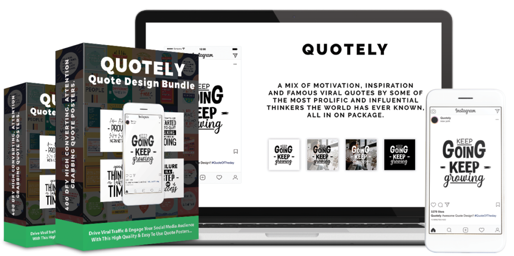 Drive Viral Traffic & Engage Your Social Media Audience With This 600 DFY & Ready To Use Quote Posters...