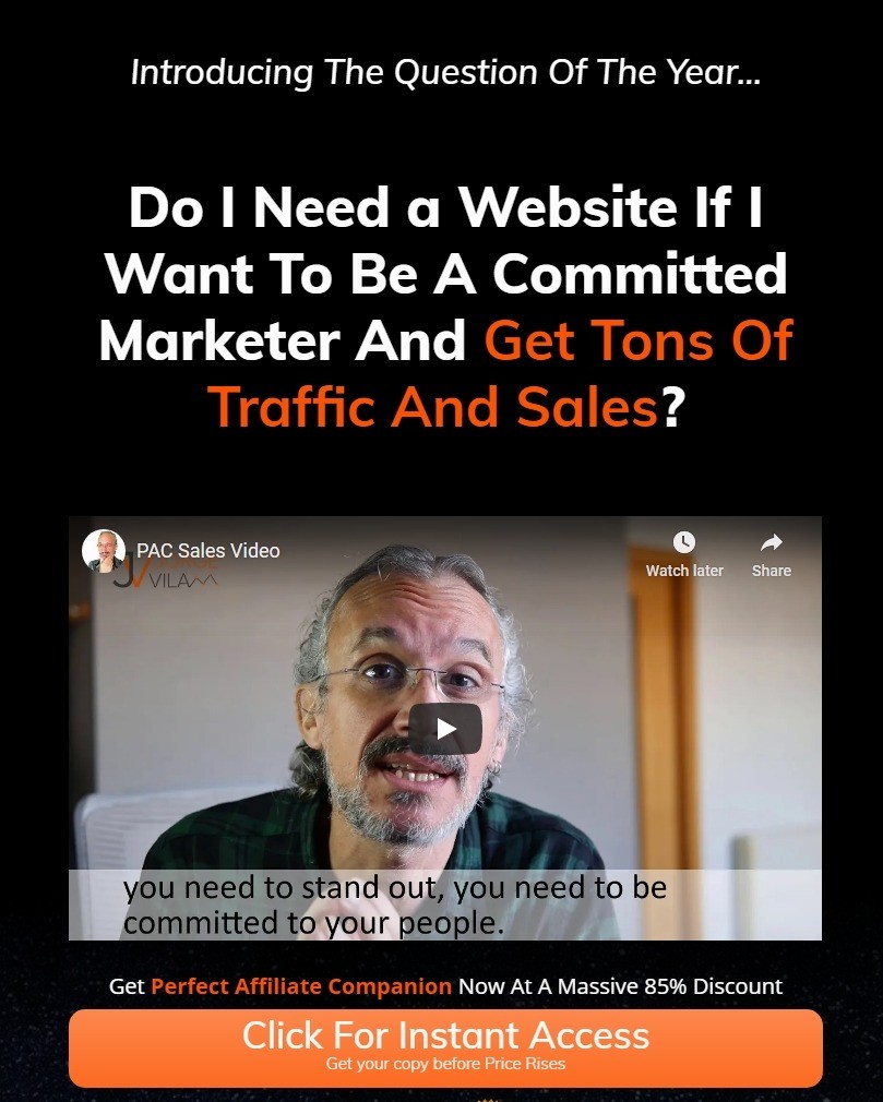This is for anyone looking for organic traffic right to your professional website..[Perfect Affiliate Companion] 