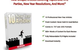 10 New Year 2021 PLR Articles. Get Them Now!