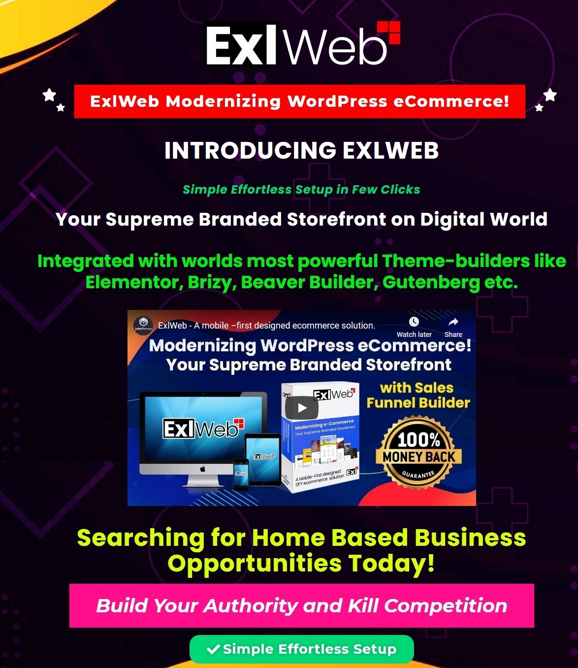 ExlWeb Review: It is a cloud based one click chat order ecommerce store