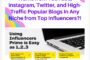 How to get unlimited targetted traffic from Instagram, Twitter and High-Traffic Popular Blogs In Any Niche From Top Influencers