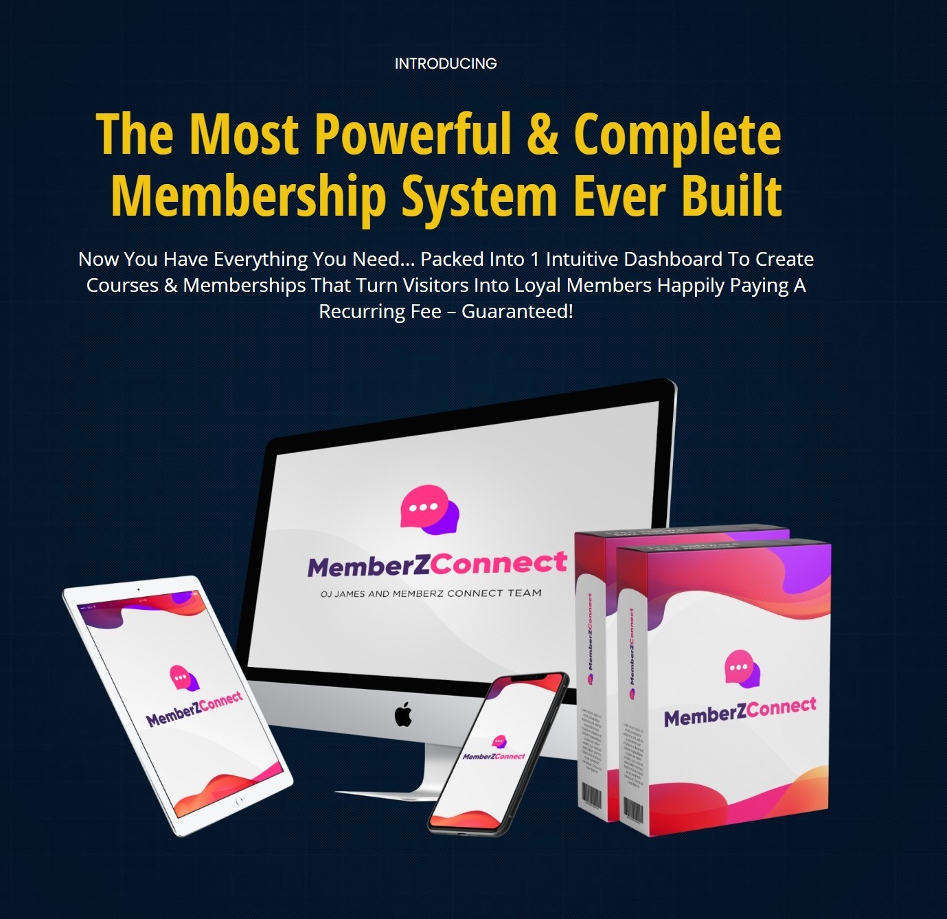 Creates Unlimited Memberships and Courses: Memberz Connect Uses Our Own Special Smart A.I. Technology To Automatically Add Your Content to a Professionally Built Membership Site That’s Easy For Your Customers To Use And Navigate.
