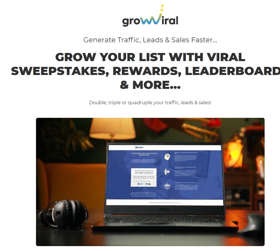 Grow Viral is a brand new software For marketers who like free traffic.