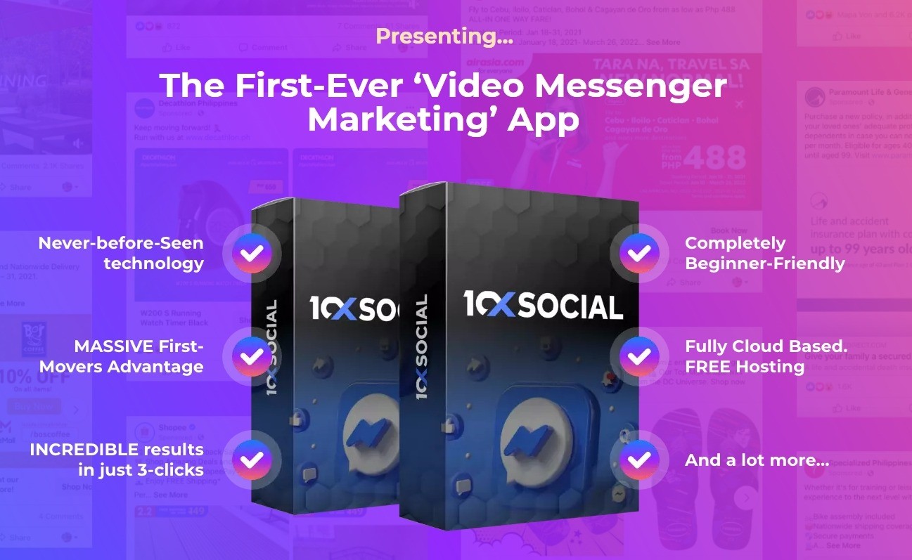 10xSocial : Skyrocket Traffic, Collect Phone Numbers & Emails INSIDE Facebook Messenger Using Personalized Automated Video Messages... #DIGITALMARKETER #SOCIALMEDIAMAKREKTING