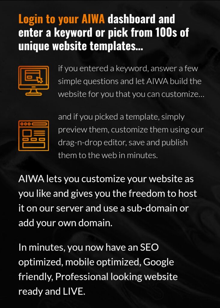 AIWA WEBSITE BUILDER REVIEW: START WEBSITE DEVELOPMENT AGENCY. #WEBSITEBUILDER #DIGITALMARKETER #WEBDESIGNER