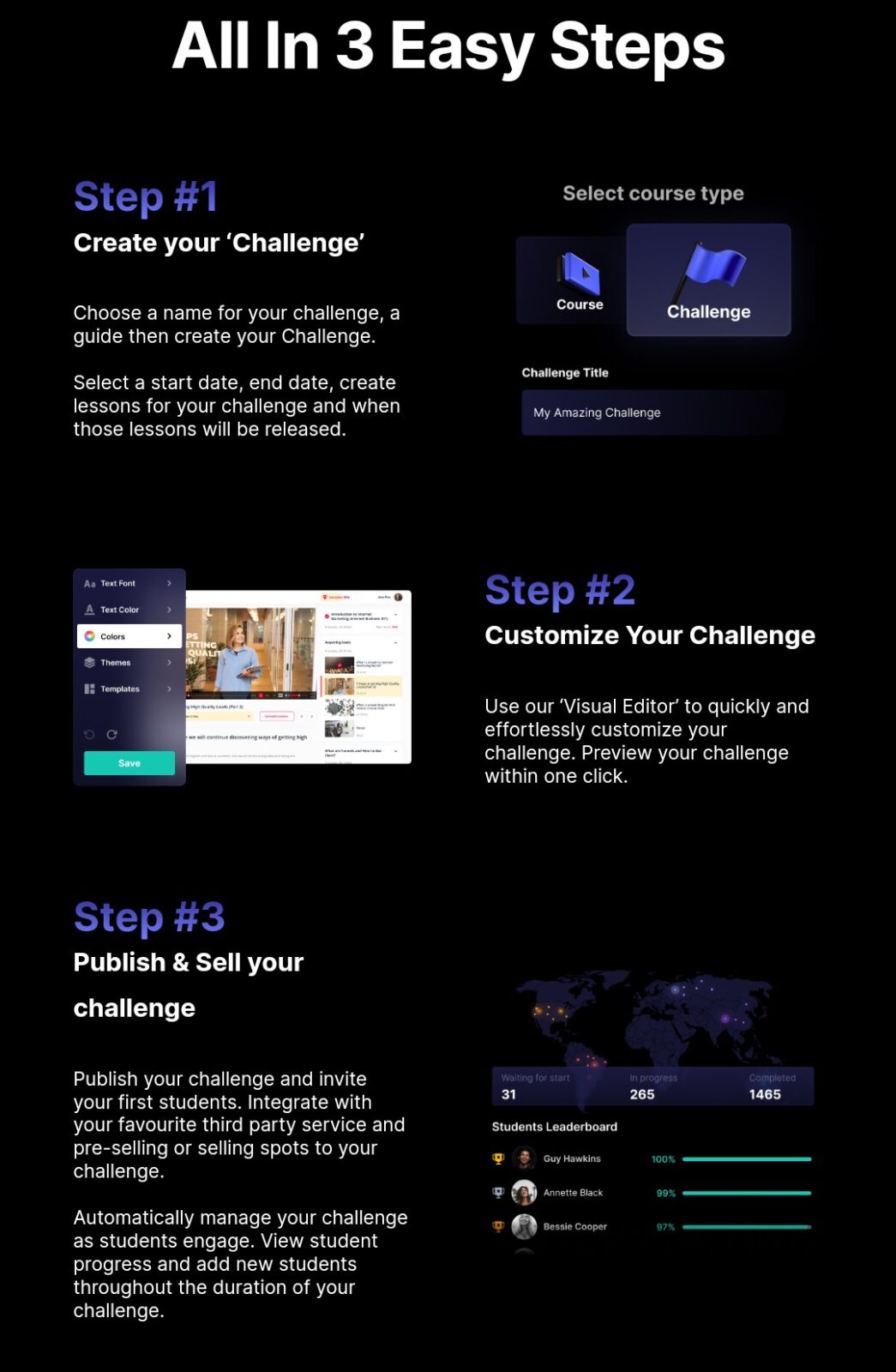 Screenshot 20210518 122147 Challenges App: A software for creating Bootcamps, Marathons and Challenges online. Sell access to your challenge and get paid, give challenges away for free and skyrocket your leads. #DigitalMarker #Salesforce