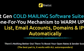 FireList is a next-generation cold email platform with a done-for-you automated engine to warm up your email list, your email accounts, domains and IPs - fully automatically!