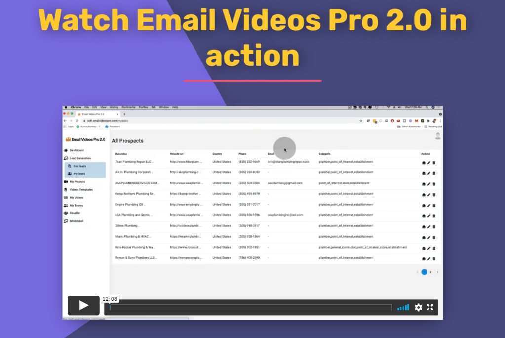email videos