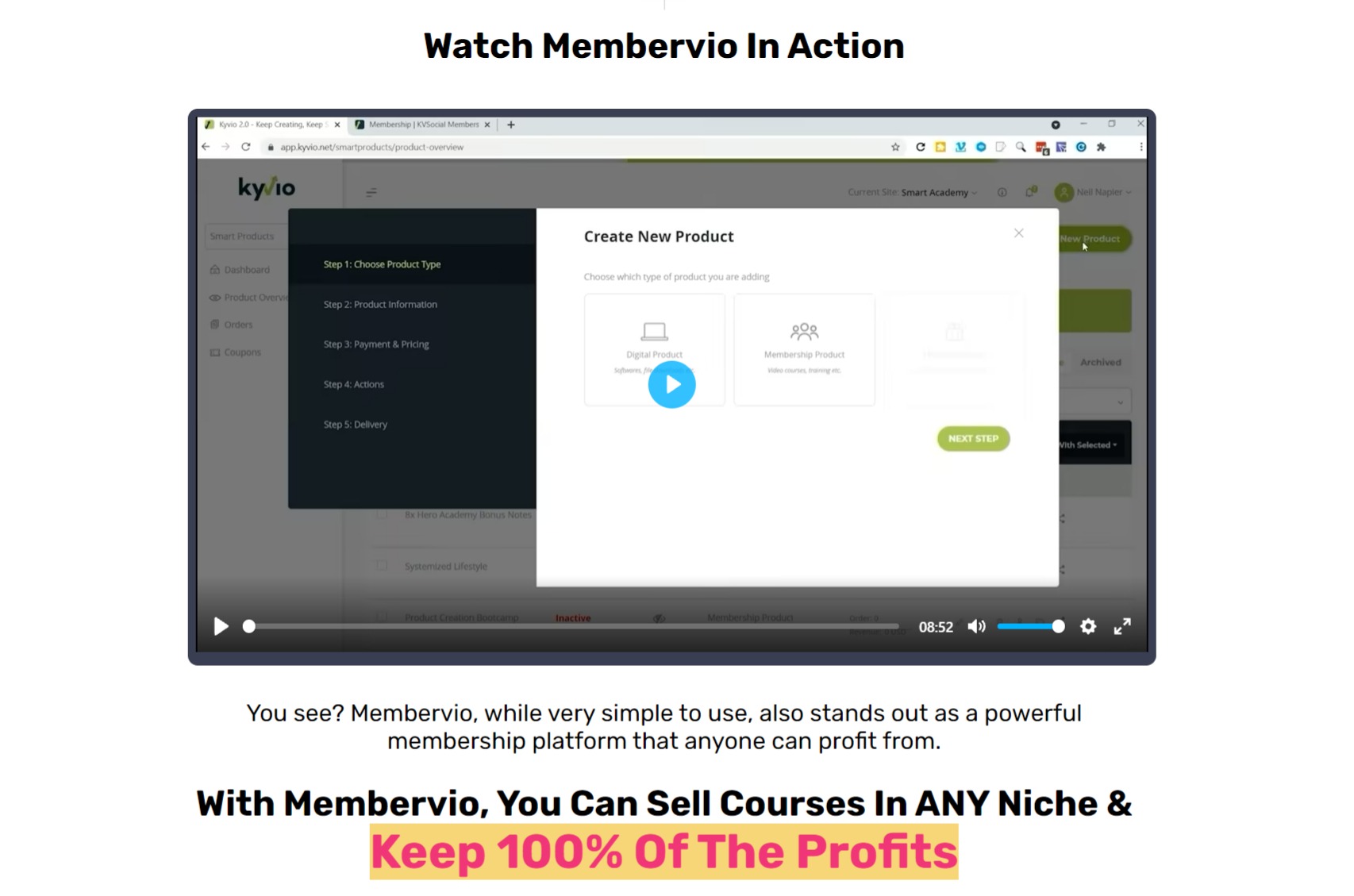 Membership Freedom and Control Membervio: Create attractive, secure membership sites and share your knowledge to a hungry audience of millions, with no monthly fees ever. #DIGITALMARKETER #WEBDEVELOPER #COURSECREATOR