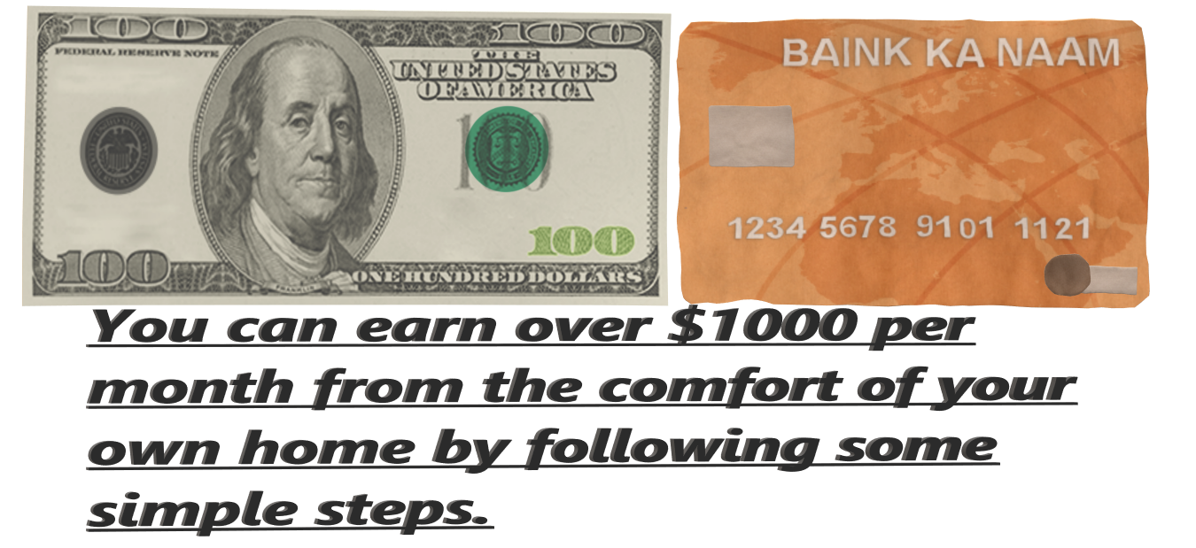 money You can earn over $1000 per month from the comfort of your own home by following some simple steps.