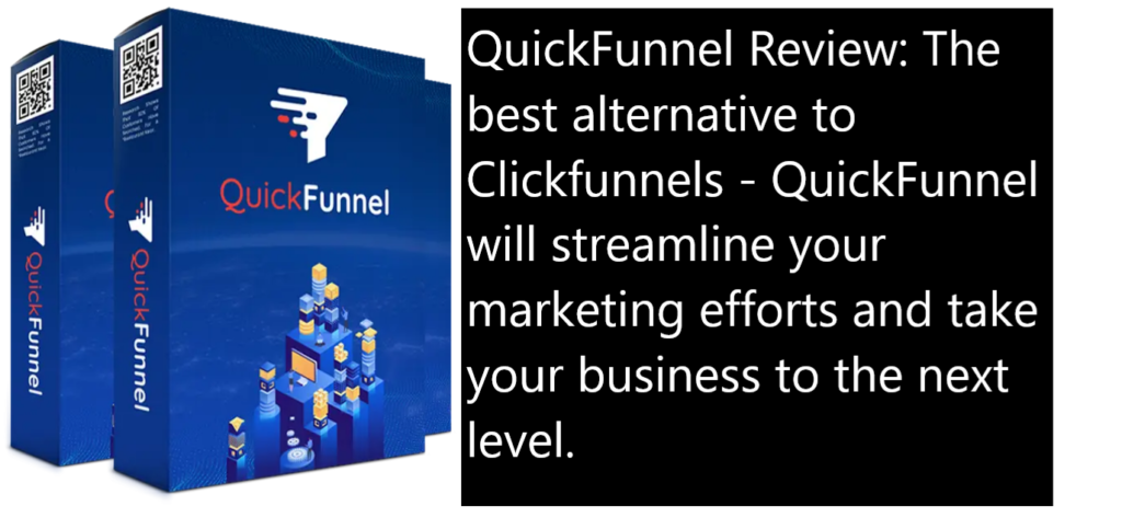 QuickFunnel Review The best alternative to Clickfunnels QuickFunnel will streamline your marketing efforts and take your business to the next level. QuickFunnel Review: The best alternative to Clickfunnels - QuickFunnel will streamline your marketing efforts and take your business to the next level.
