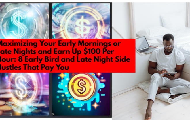 Maximizing Your Early Mornings or Late Nights and Earn Up 100 Per Hour 8 Early Bird and Late Night Maximizing Your Early Mornings or Late Nights and Earn To Up $100 Per Hour: 8 Early Bird and Late Night Side Hustles That Pay You