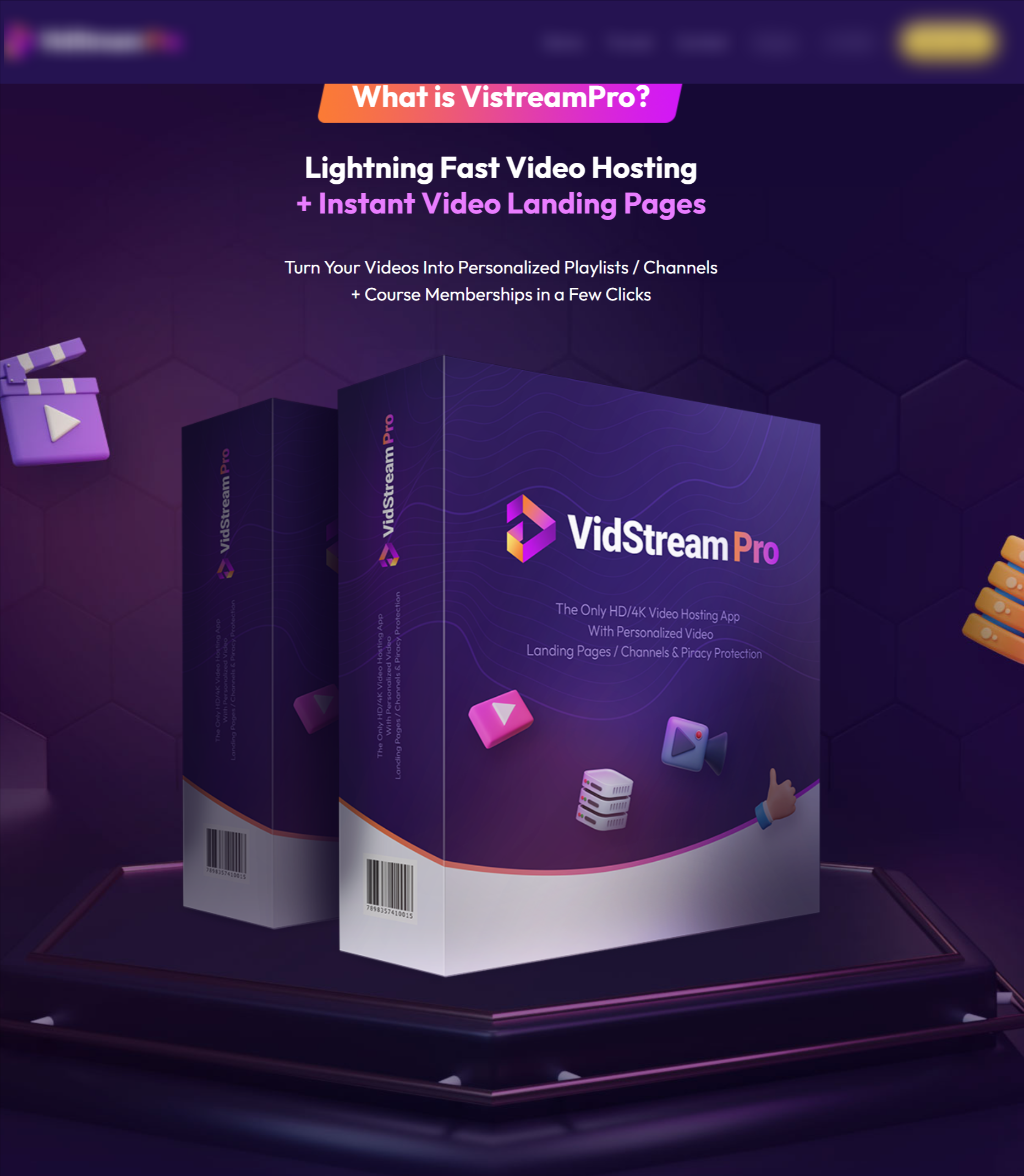 vidstream pro Vidstream Pro Review: The Only HD/4K Video Hosting App With Instant Landing Pages Create Channels - Sell Courses - Video Memberships