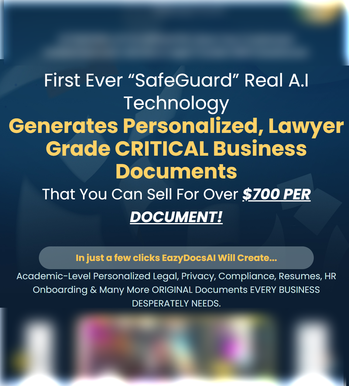 EazyDocs AI review EazyDocs AI Review: Honest Review of This AI Tool That Generate Personalized, Lawyer-Grade Critical Business Documents That You Can Sell Or Use