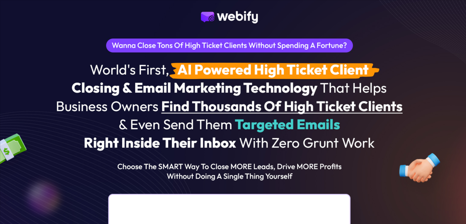 Webify FE Preview Client Kangguru Design Webify Review: How to Stay Ahead in B2B Sales with the World's Smartest AI Tool on JVZoo