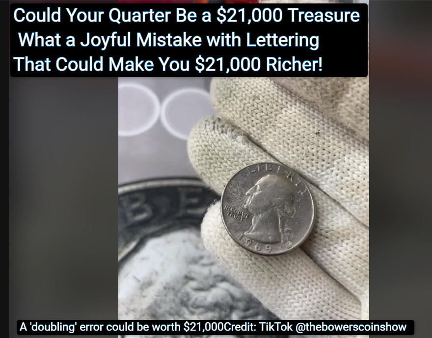 10 Valuable Quarter errorcoins gradedcoins coins quarter thebowersco TikTok 3 Could Your Quarter Be a $21,000 Treasure? What a Joyful Mistake with Lettering That Could Make You $21,000 Richer!