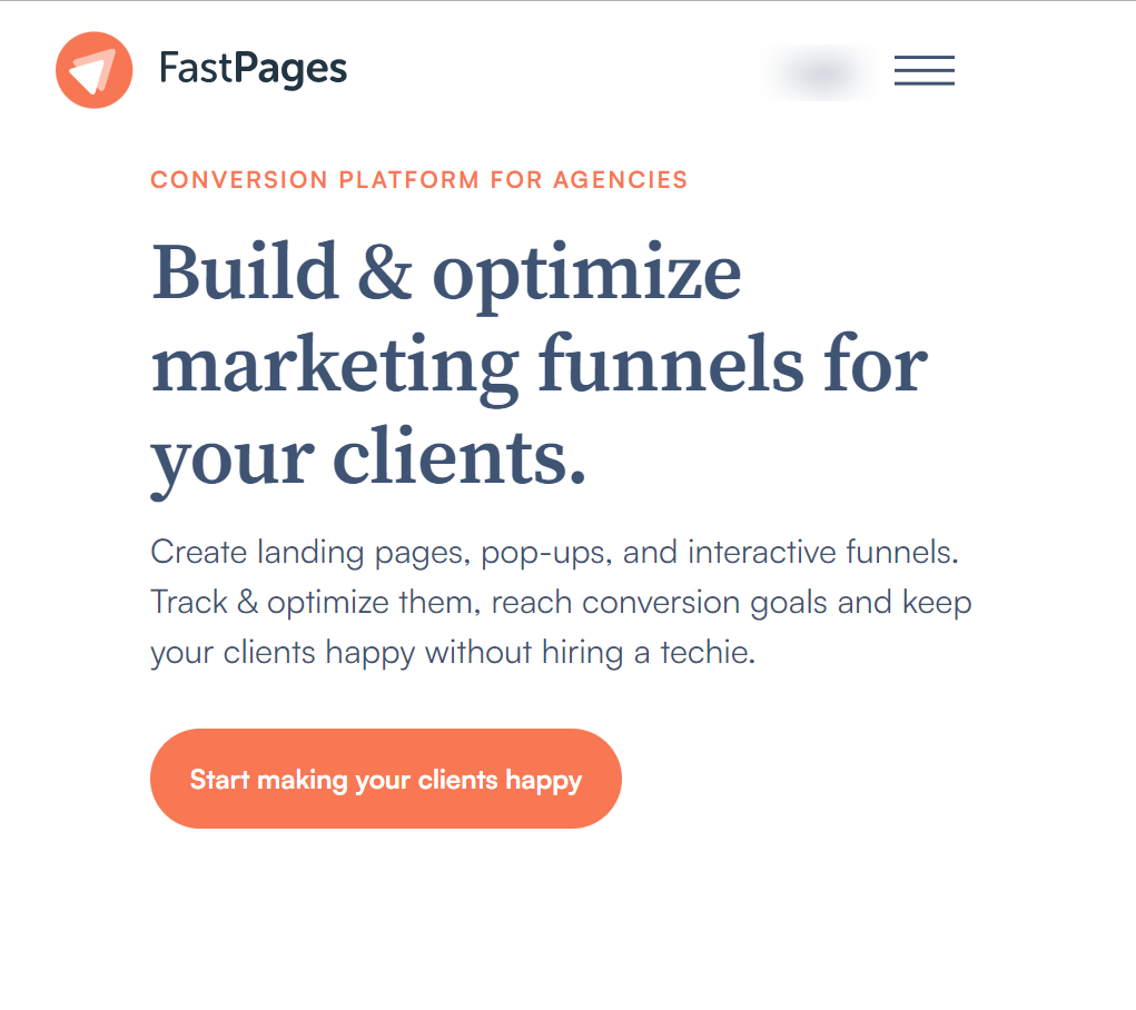 FastPages The Marketing Funnel Tool FastPages Review: Build and Optimize Marketing Funnels for Your Clients With FastPages Lifetime Deal. No Monthly Fee Like ClickFunnels.