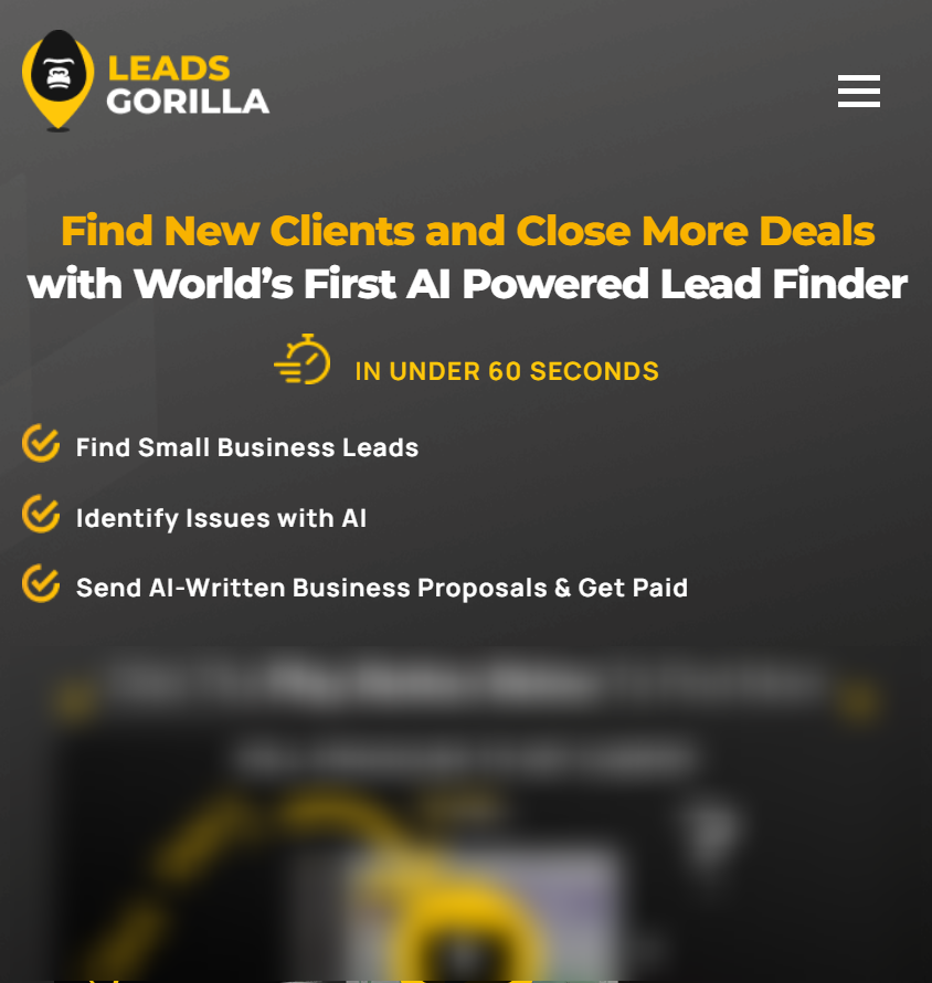 Leadsgorilla 2 0 Seamlessly Find Profitable Leads For Your Business With AI LeadsGorilla 2.0 Review: Find Quality Good Leads and Reach Out to Them Easily - [LeadsGorilla 2.0 Bundle Deal, LeadsGorilla 2.0 OTOs, Price, Features, Pros/Cons and Bonuses Inclusive ]