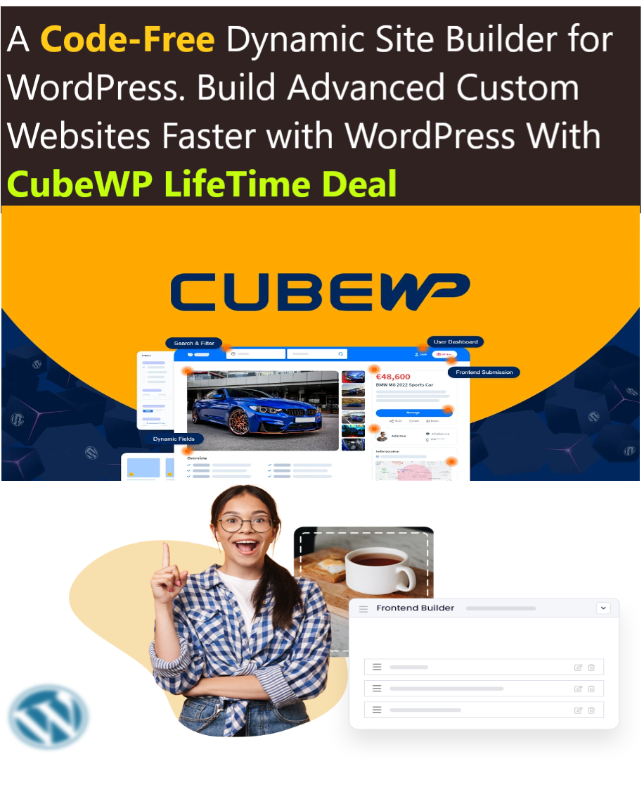 CubeWP Review A Code Free Dynamic Site Builder for WordPress. Build Advanced Custom Websites Faster with WordPress With CubeWP LifeTime Deal CubeWP Review - A Code-Free Dynamic Site Builder for WordPress. Build Advanced Custom Websites Faster on WordPress With CubeWP LifeTime Deal