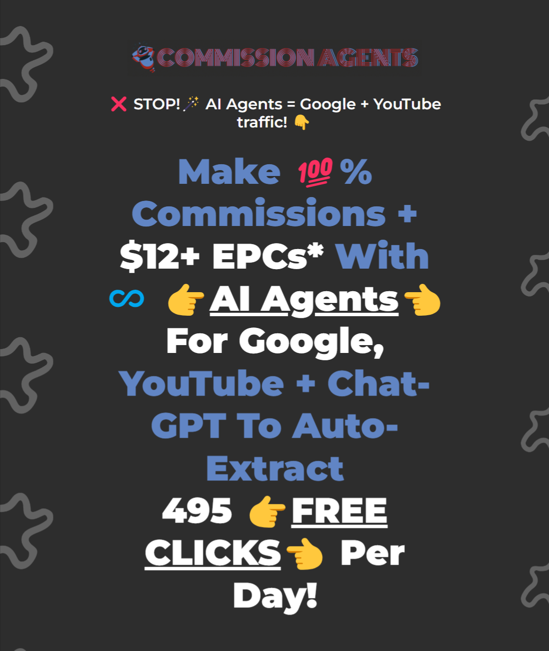 Google Meets Chat GPT JV Affiliate Invite Page 2 AI Commission Agents Review - The Future of Automated Affiliate Commissions is Here. This AI gives you FREE GOOGLE + YOUTUBE TRAFFIC Using AUTOMATED GPT AGENTS.