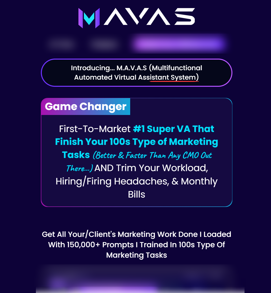 MAVAS JV MAVAS Review: This Is A Super VA That Finish 100s of Marketing Tasks (Better and faster Than Any CMO Out There) and Trim Your Workload, Hiring/Firing Headaches, and Monthly Bills