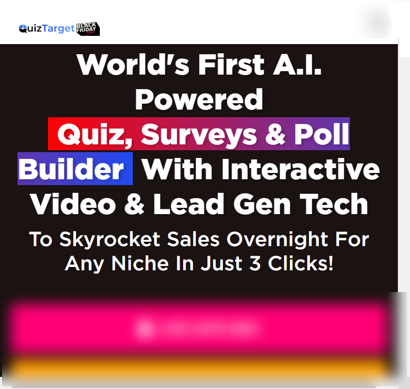 Partners QuizTarget 2023 Black Friday Deal Interactive Video Lead Generation Quiz Builder Before You Click 'Buy': Our Candid QuizTarget AI Review Is a Game-Changer! 😲👈