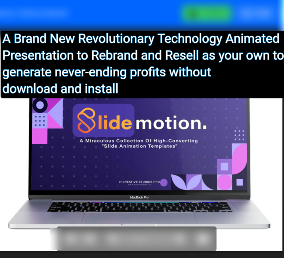 SlideMotion Laptop Mockup png MediaFire SlideMotion Review - A Brand New Revolutionary Technology Animated Presentation to Rebrand and Resell as your own to generate never-ending profits without download and install