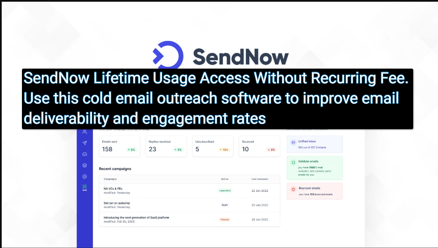 as web SendNow 16 9 png 1024576 SendNow Review and SendNow Lifetime Usage Access Without Recurring Fee. Use this cold email outreach software to improve email deliverability and engagement rates