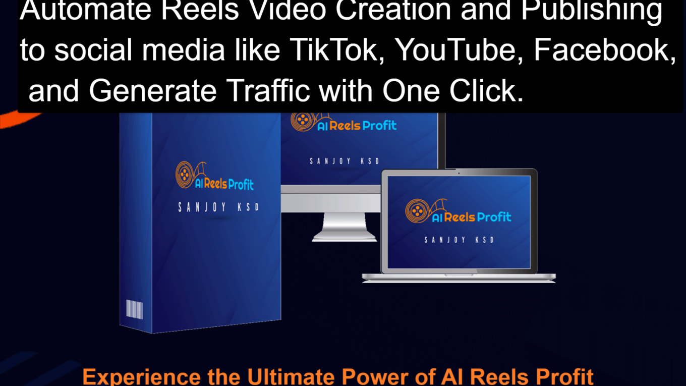 AI Reels Profit review Automate Reels Video Creation and Publishing to social media like TikTok YouTube Facebook and Generate Traffic with One Click. AI Reels Profit review: Automate Reels Video Creation and Publishing to social media like TikTok, YouTube, Facebook, and Generate Traffic with One Click. 