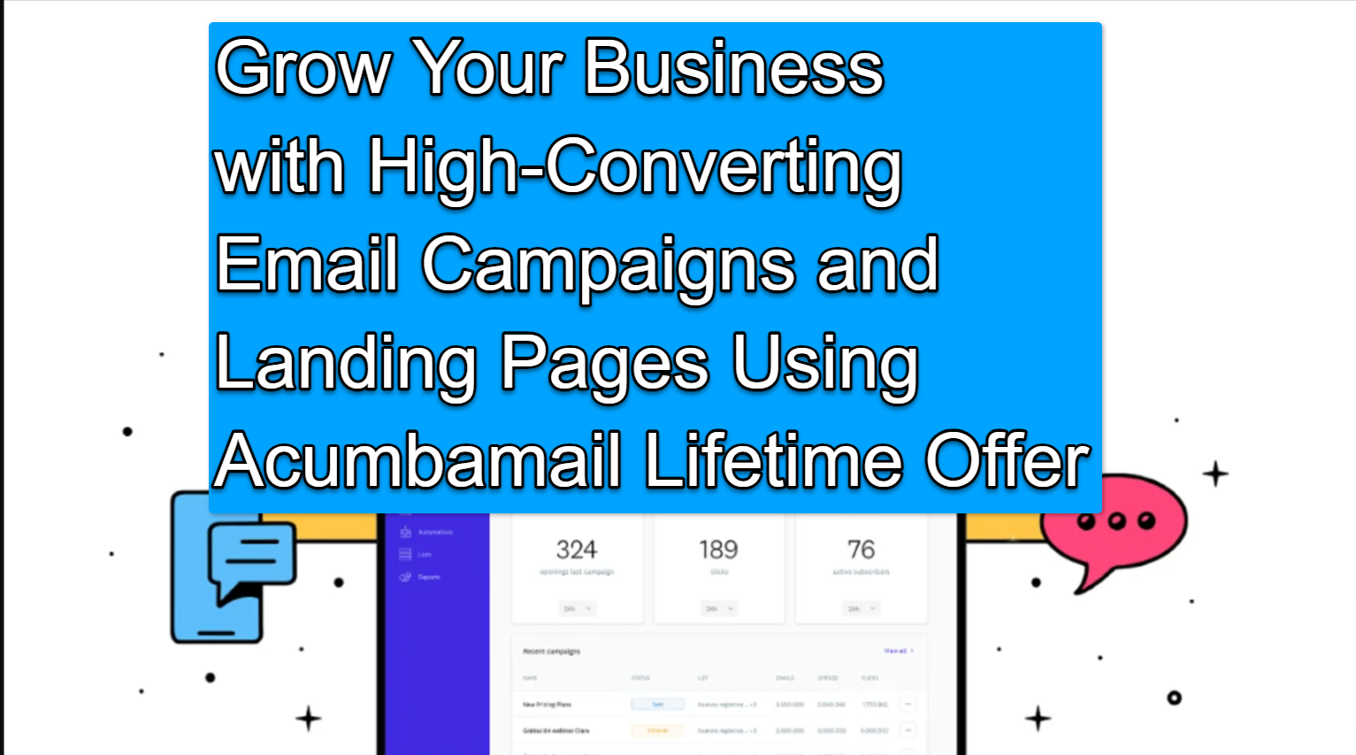 Grow Your Business with High Converting Email Campaigns and Landing Pages Using Acumbamail Lifetime Offer Grow Your Business with High-Converting Email Campaigns and Landing Pages Using Acumbamail Lifetime Offer