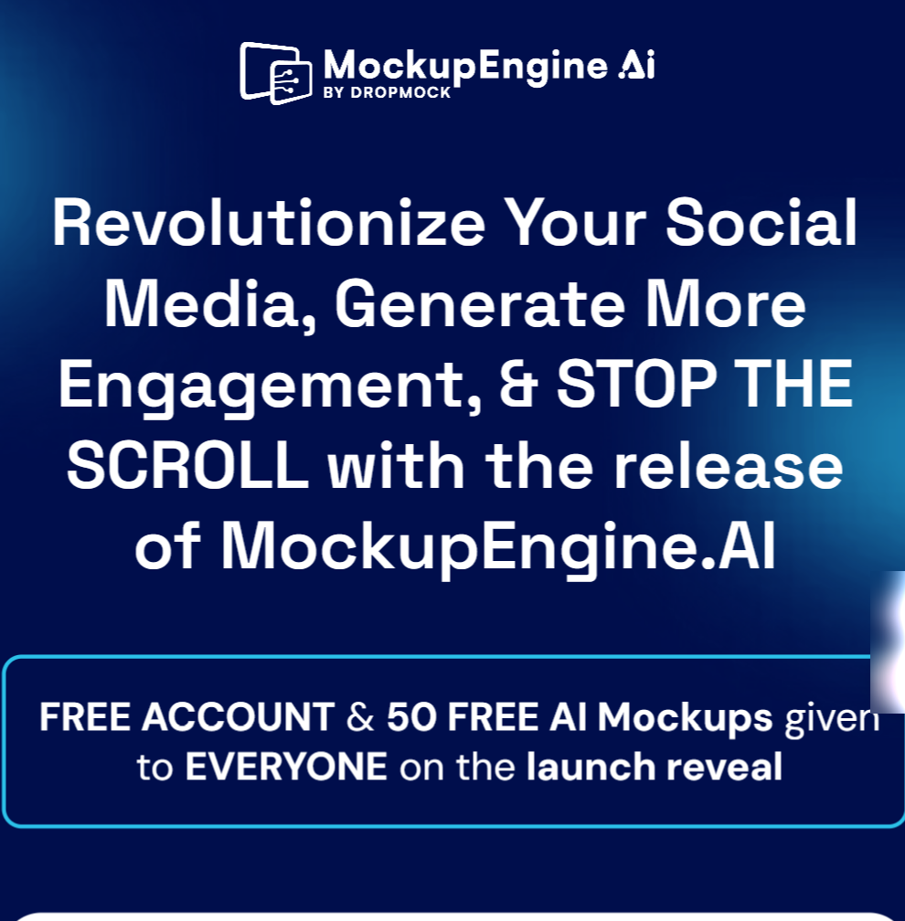 MockupEngine AI by DropMock MockupEngine.AI Review: Revolutionizing the Way We Create Social Media Content