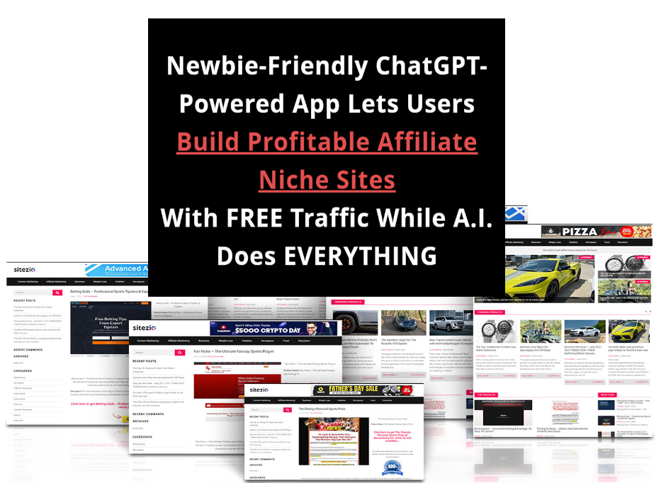 SiteGenius AI Review SiteGenius AI Review: Beginner-Friendly ChatGPT App Makes Affiliate Marketing a Breeze With FREE Traffic. It Builds Profitable Affiliate Niche Sites Without Code. Get A Free Upgrade To OTO5 Of SiteGenius AI only from this article.