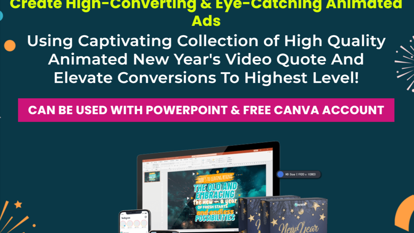 viquote new year Digital Media Creations Create High-Converting and Eye-catching Animated Ads Using a Captivating Collection of High Quality Animated New Year's Video Quote And Elevate Conversions To the Highest Level! [New Years Video Box With PLR]