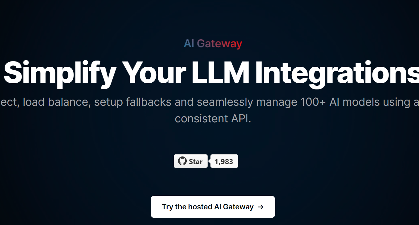 AI Gateway Simplify Your LLM Integrations Portkey Simplify Your LLM Integrations with AI Gateway - A Single API for Over 100 AI Models