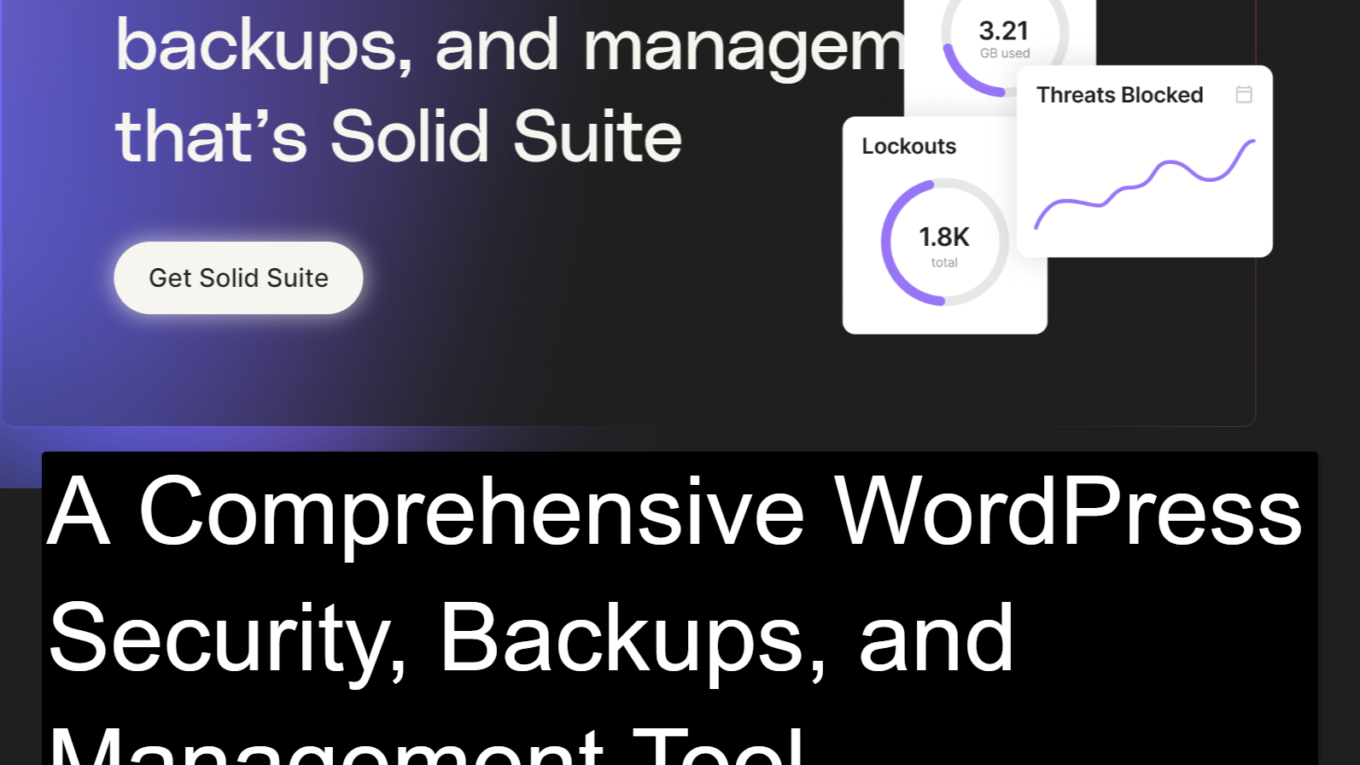 SolidWP SolidWP Suite Review: A Comprehensive WordPress Security, Backups, and Management Tool