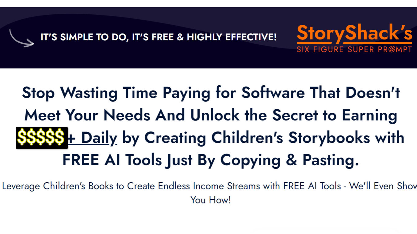 53938846726 8e5f91e3de k StoryShacks Six Figure Super Prompt Review: You Can Unlock $1,200+ Income Daily with FREE AI Tools for Children's Books