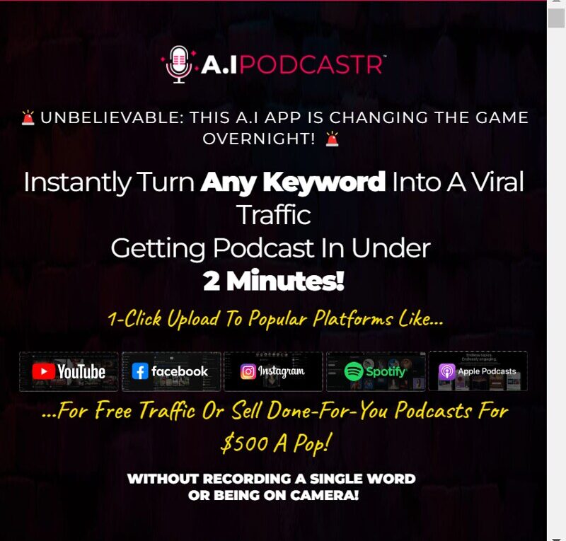 54103374474 d078b39053 c A.I Podcastr Review: Instantly Turn ANY Keyword Into A VIRAL FREE "Traffic Getting" Podcast In 2 Minutes! Using An A.I-Powered Podcast Creator