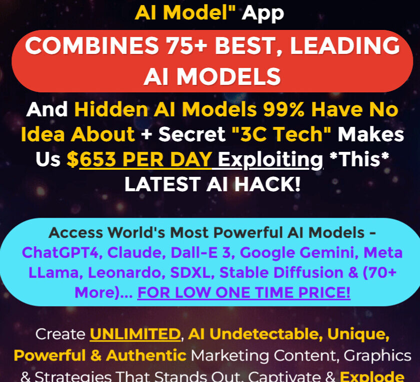 54130125184 edfb3aa284 b AI Universee Review: 1st Ever “Multi-Model AI” App That COMBINES The FULL POWER of 75+ Advanced, Diverse, Hidden AI Models & LLM’s + Secret “3C Tech” For Your Ultimate Marketing Edge!