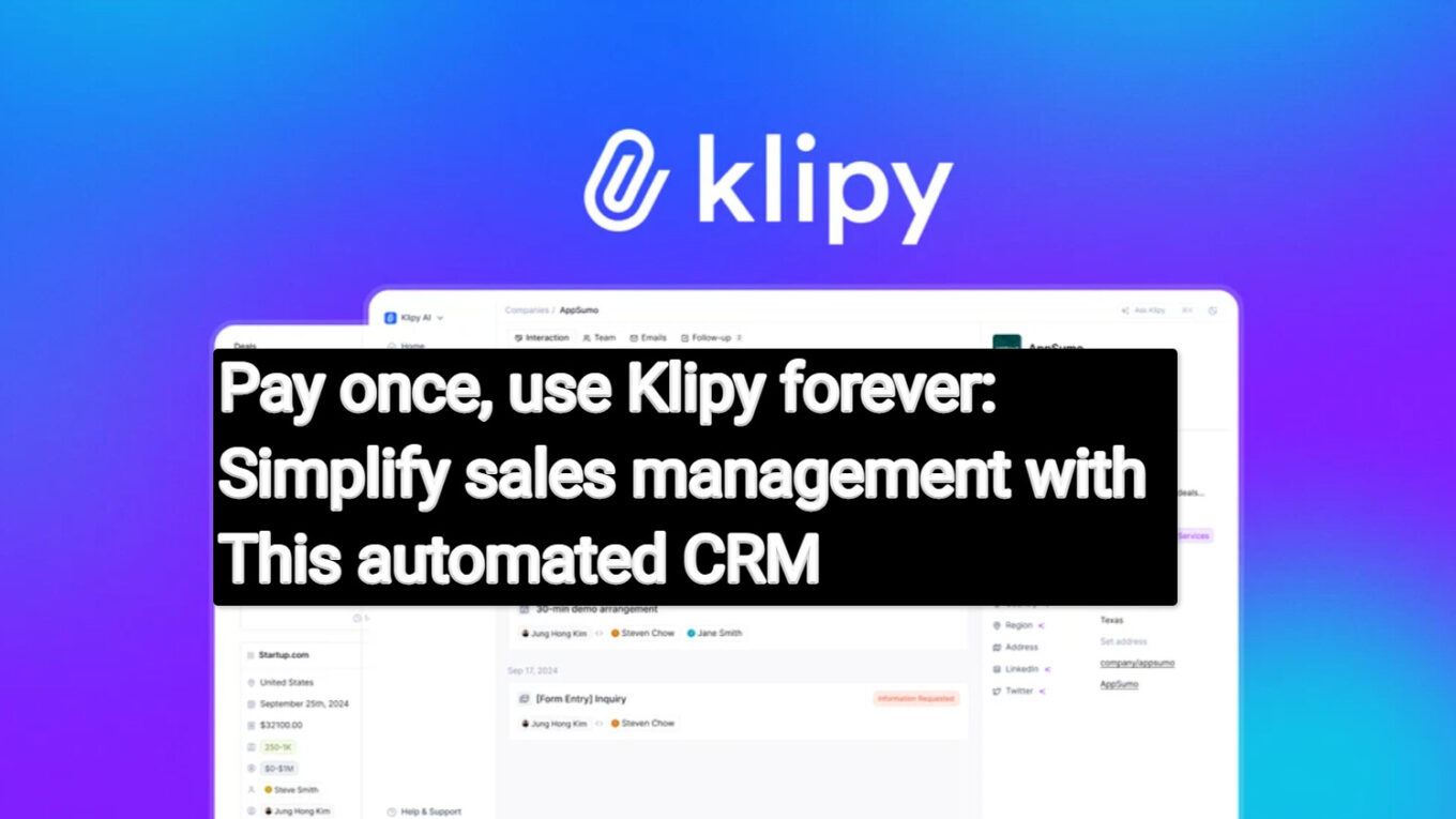 54203549627 d7b4c74e4f h Pay once, use Klipy forever: Simplify sales management with This automated CRM