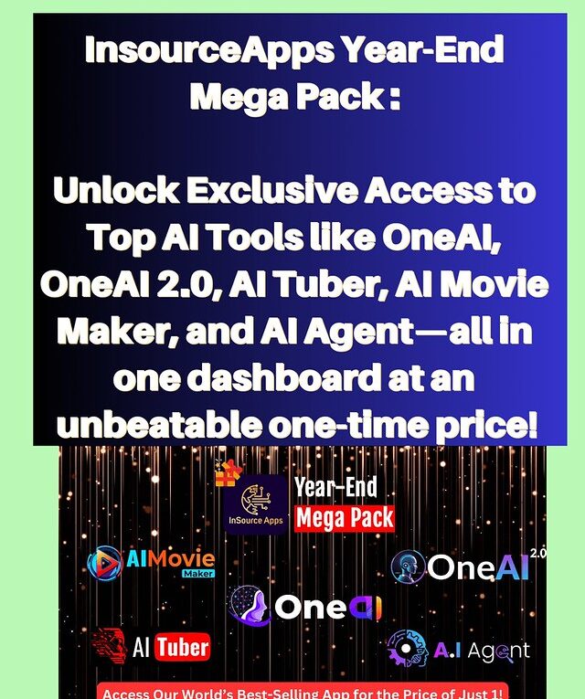 54214878431 2db9e4fe51 c InsourceApps Year-End Mega Pack Review: Unlock Exclusive Access to Top AI Tools like OneAI, OneAI 2.0, AI Tuber, AI Movie Maker, and AI Agent—all in one dashboard at an unbeatable one-time price!