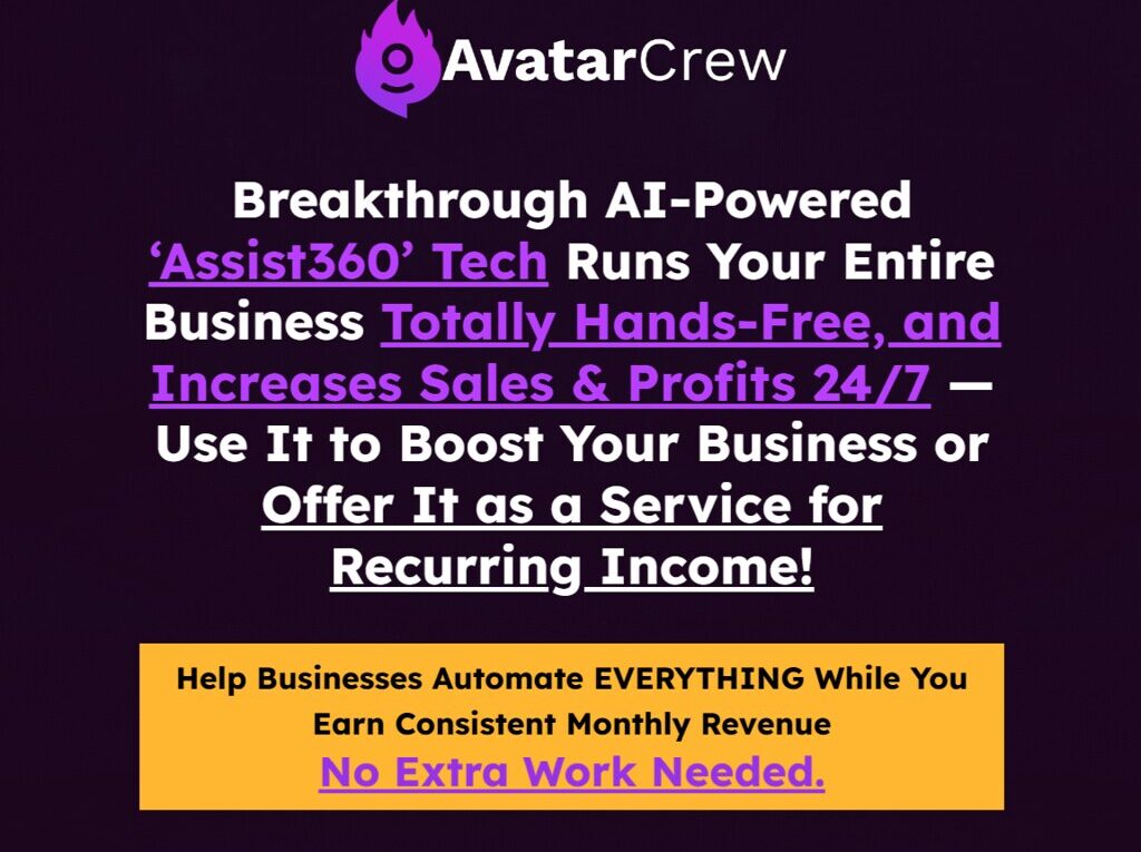 54222403493 0d29aa9f5c b Ai AvatarCrew Review: Discover the Revolutionary ‘Assist360’ Technology That Manages Your Business Effortlessly and Boosts Sales Around the Clock!