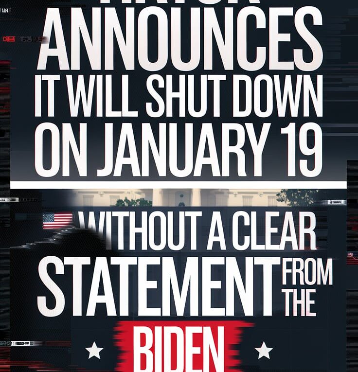 54272700936 ec34bef9a5 h TikTok Announces It Will Shut Down on January 19 Without a Clear Statement from the Biden Administration