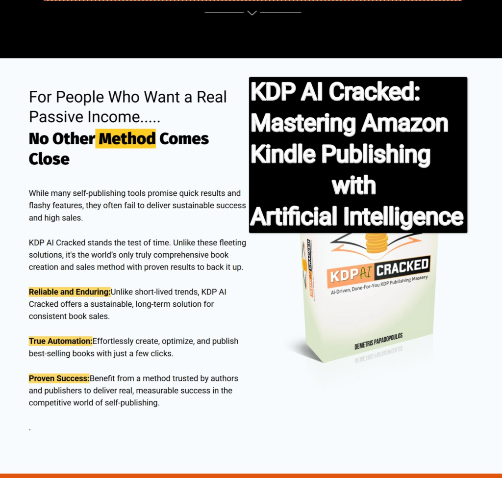 KDP AI Cracked Review: Mastering Amazon Kindle Publishing with Artificial Intelligence