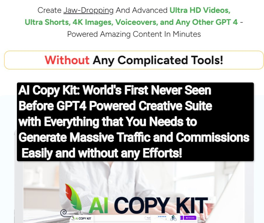 image 28 AI Copy Kit Review: Google’s Latest AI Tech Tensorflow (Tf) Create Jaw-Dropping And Advanced Ultra HD Videos, Ultra Shorts, 4K Images, Voiceovers, and Any Other GPT 4-Powered Amazing Content In Minutes Without Any Complicated Tools!