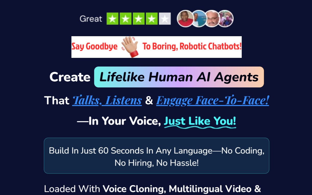 image 33 Humanizzer Review: Build Lifelike Human AI Agents That Talk, Listen & Engage Face-To-Face!—In Your Voice, Just Like You!